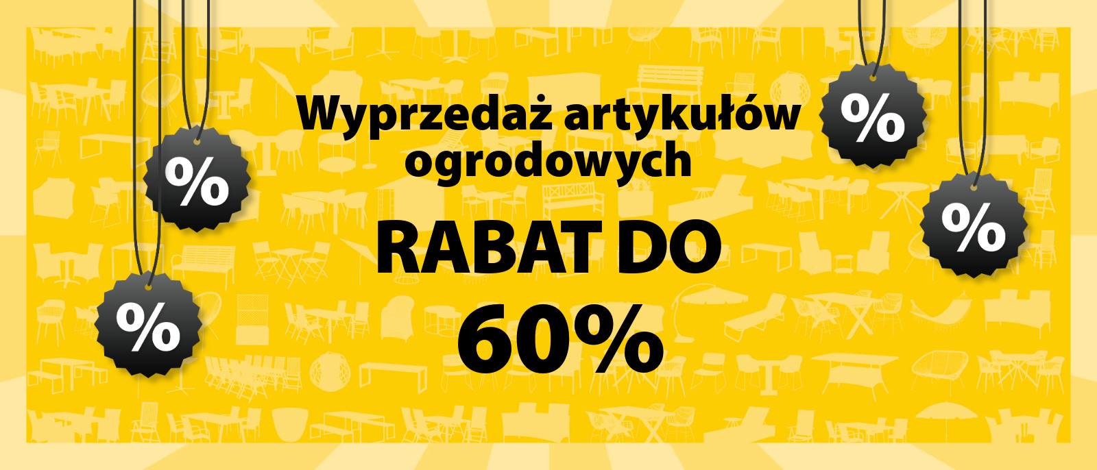 Wyprzedaż artykułów ogrodowych
