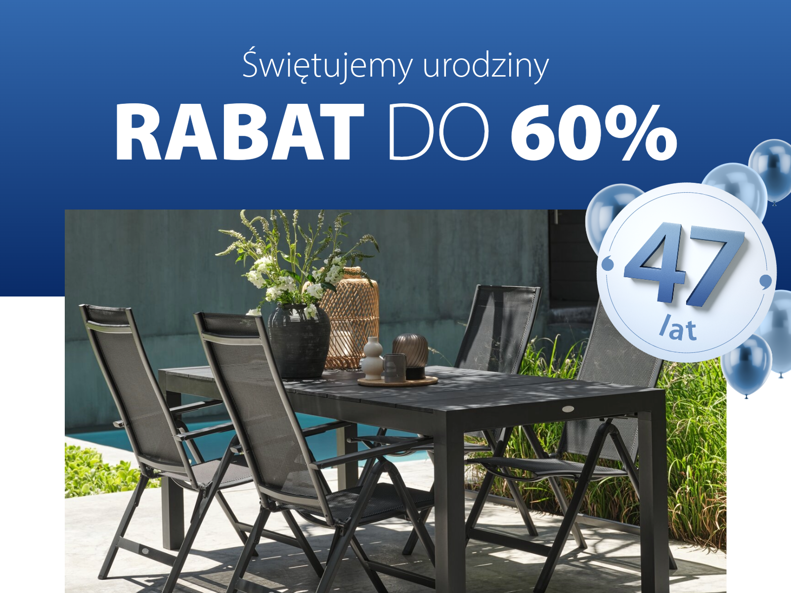 Urodzinowe oferty z rabatem do 60% Urodzinowe oferty z rabatem do 60%