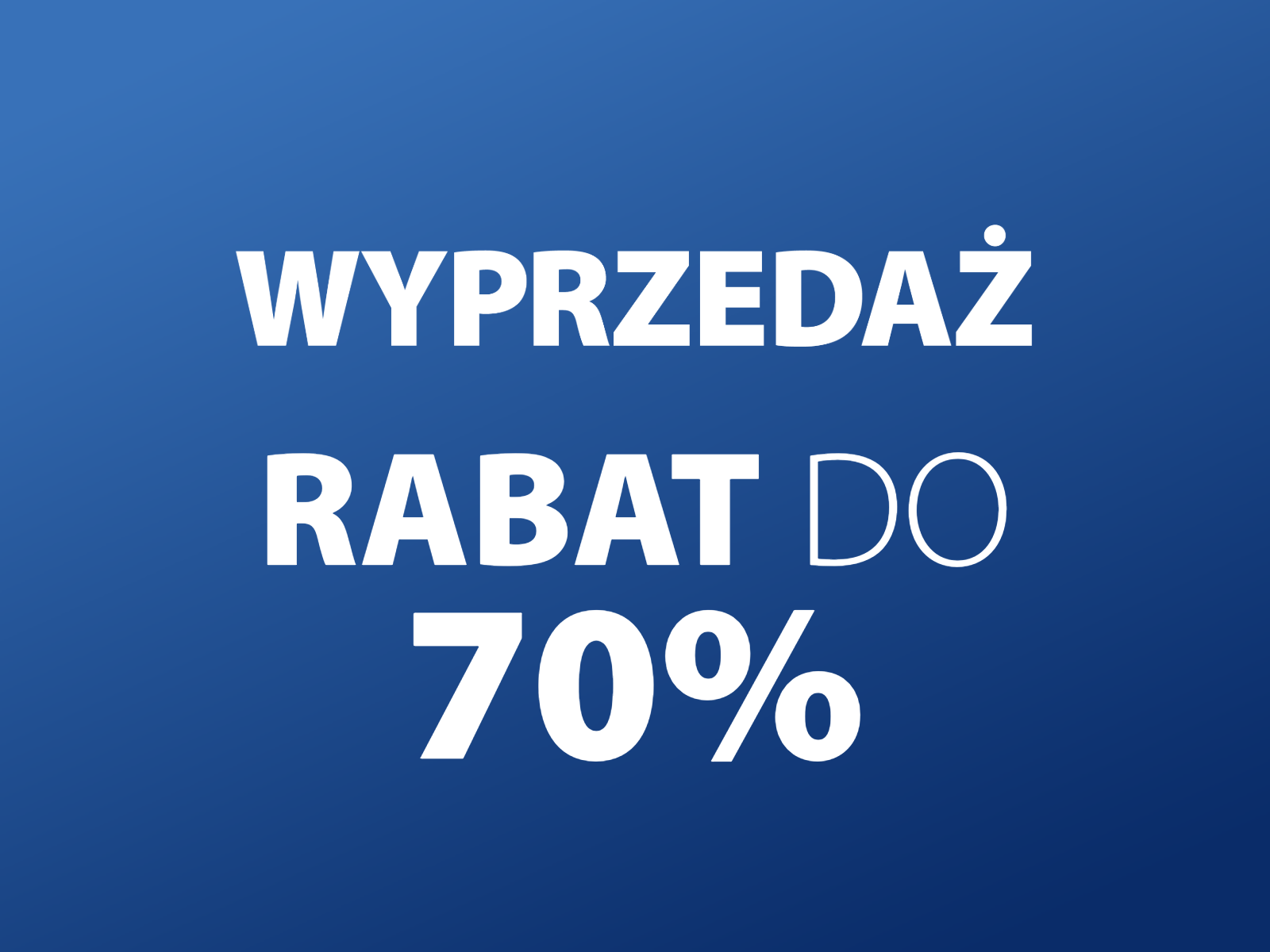 WYPRZEDAŻ