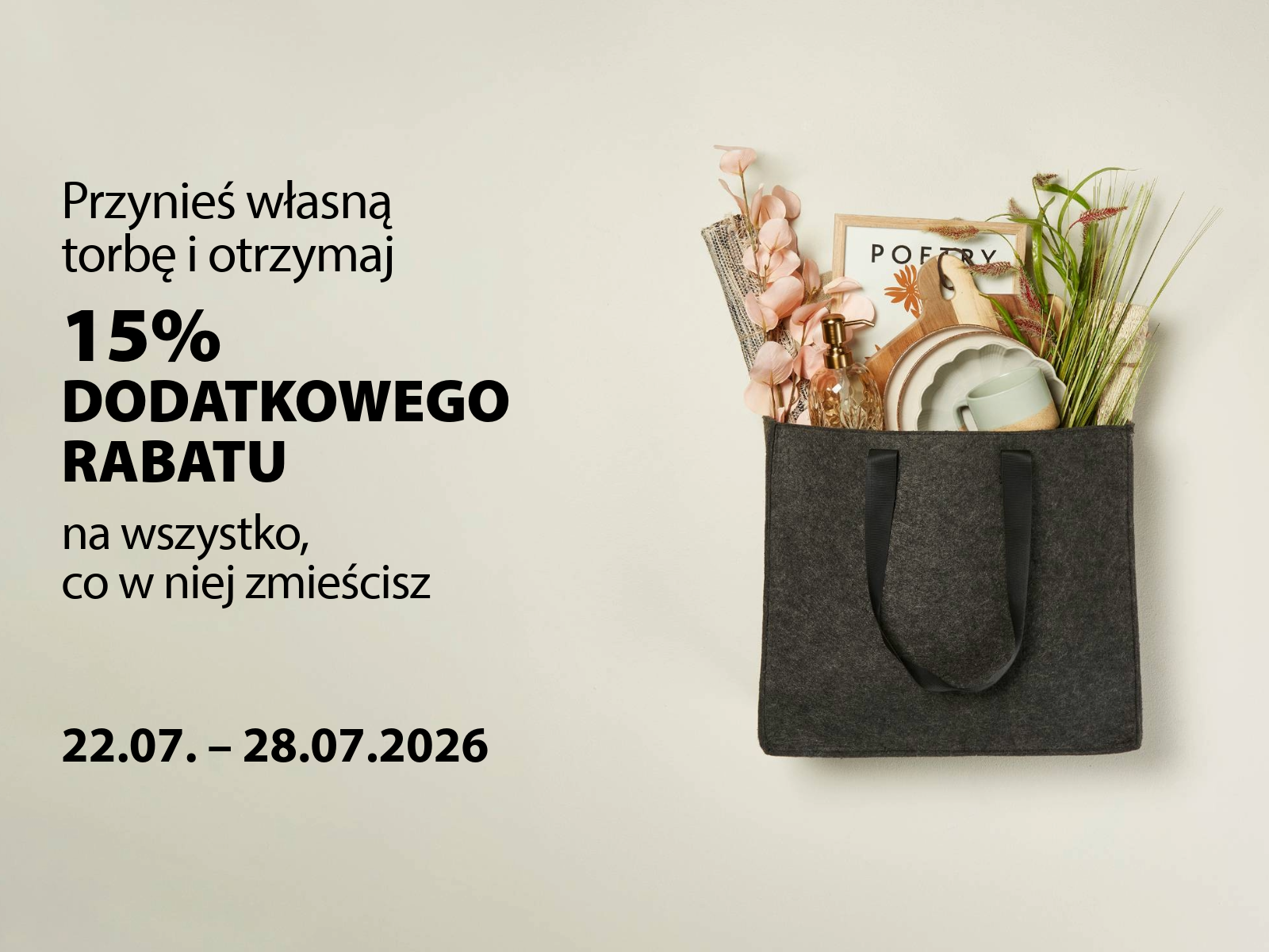 Przynieś własną torbę Przynieś własną torbę