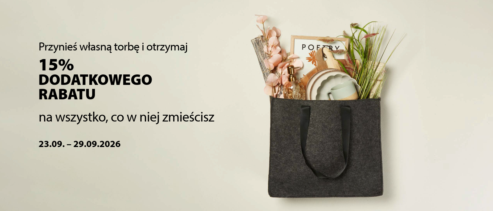 Przynieś własną torbę Przynieś własną torbę